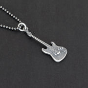 Κρεμαστό μενταγιόν "ηλεκτρική κιθάρα" από ασήμι 925 - κοσμήματα emmanuela