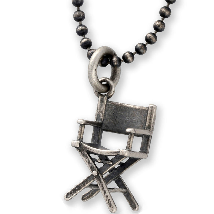 Κρεμαστό μενταγιόν "καρέκλα σκηνοθέτη" από ασήμι 925 - κοσμήματα emmanuela