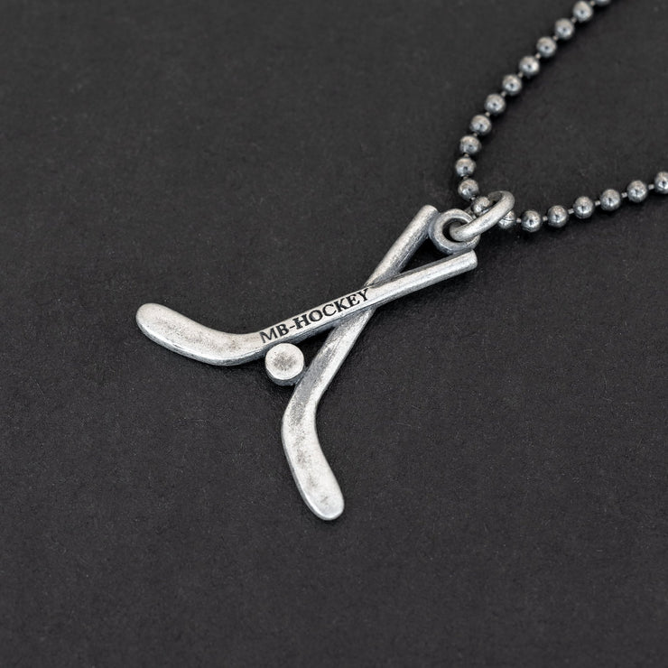 Κρεμαστό μενταγιόν "μπαστούνια του hockey" από ασήμι 925 - κοσμήματα emmanuela
