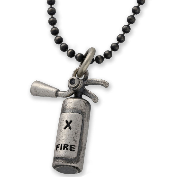 Κρεμαστό μενταγιόν "πυροσβεστήρας" από ασήμι 925 - κοσμήματα emmanuela