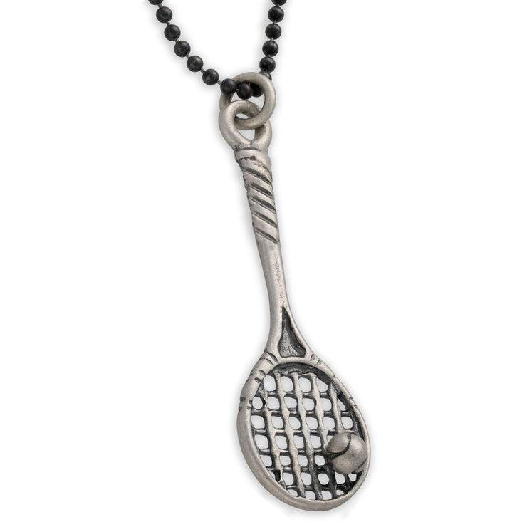 Κρεμαστό μενταγιόν "ρακέτα τέννις" από ασήμι 925 - κοσμήματα emmanuela