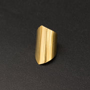 Σκουλαρίκι cuff με ραβδώσεις μεγάλο από ασήμι 925 - κοσμήματα emmanuela