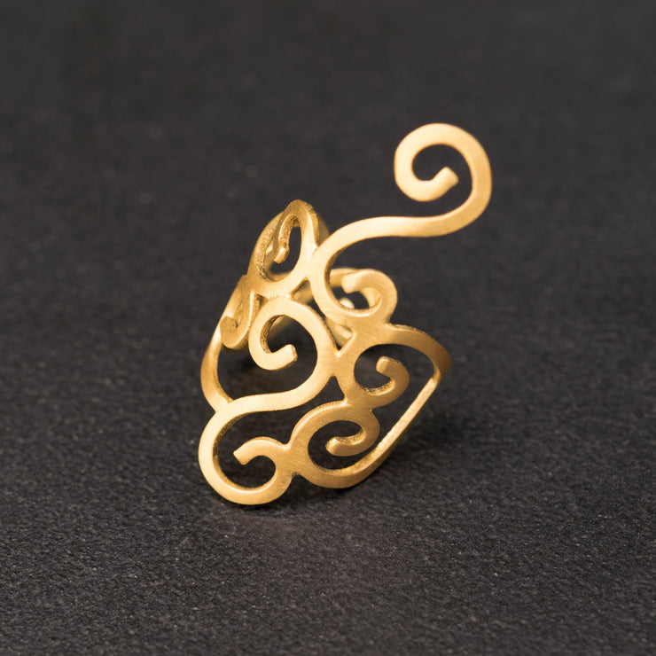Σκουλαρίκι cuff σπείρες από ασήμι 925 - κοσμήματα emmanuela
