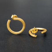 Σκουλαρίκια κρίκοι κρυφοί από ασήμι 925 - κοσμήματα emmanuela