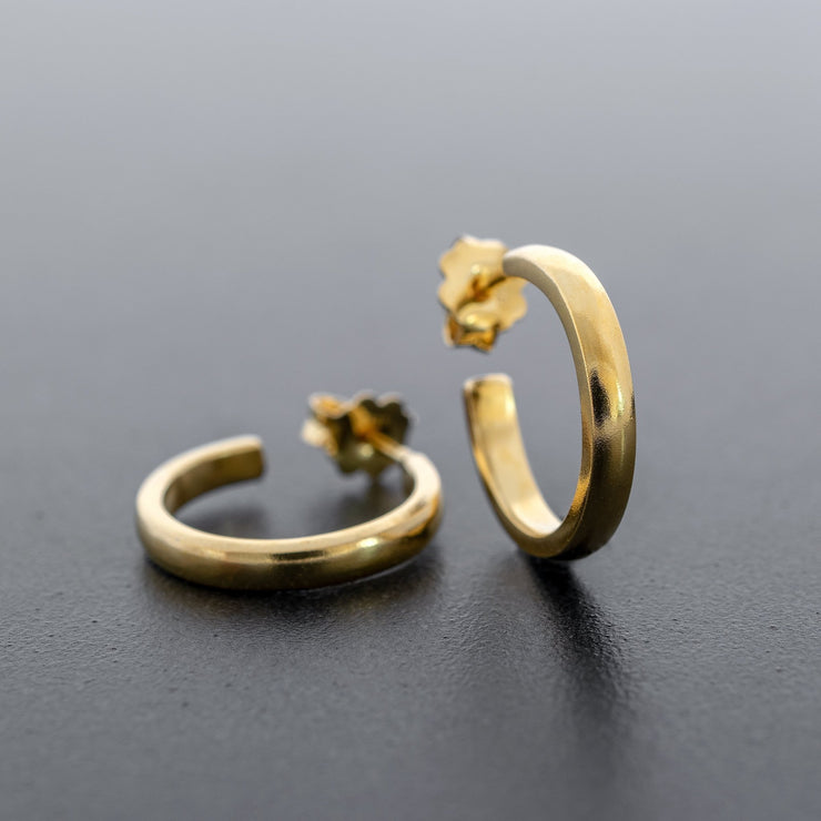 Σκουλαρίκια κρίκοι μαύροι από ασήμι 925 - κοσμήματα emmanuela