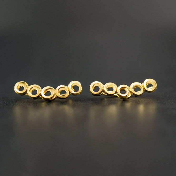Σκουλαρίκια pins από ασήμι 925 | Emmanuela χειροποίητα κοσμήματα