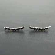 Σκουλαρίκια pins με αχάτες από ασήμι 925 - κοσμήματα emmanuela