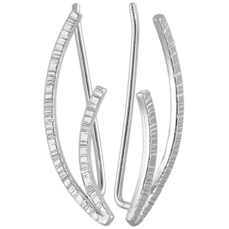 Σκουλαρίκια pins "πίδακες" από ασήμι 925 - κοσμήματα emmanuela