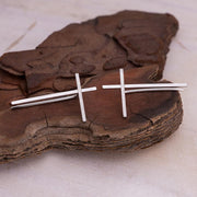 Σκουλαρίκια pins σταυροί από ασήμι 925 - κοσμήματα emmanuela