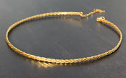 Τσόκερ από πλεγμένες βέργες από ασήμι 925 - κοσμήματα emmanuela