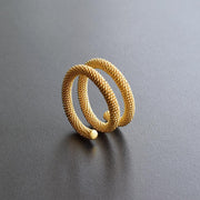 Τυλιχτό δαχτυλίδι "σπείρα" από ασήμι 925 - κοσμήματα emmanuela