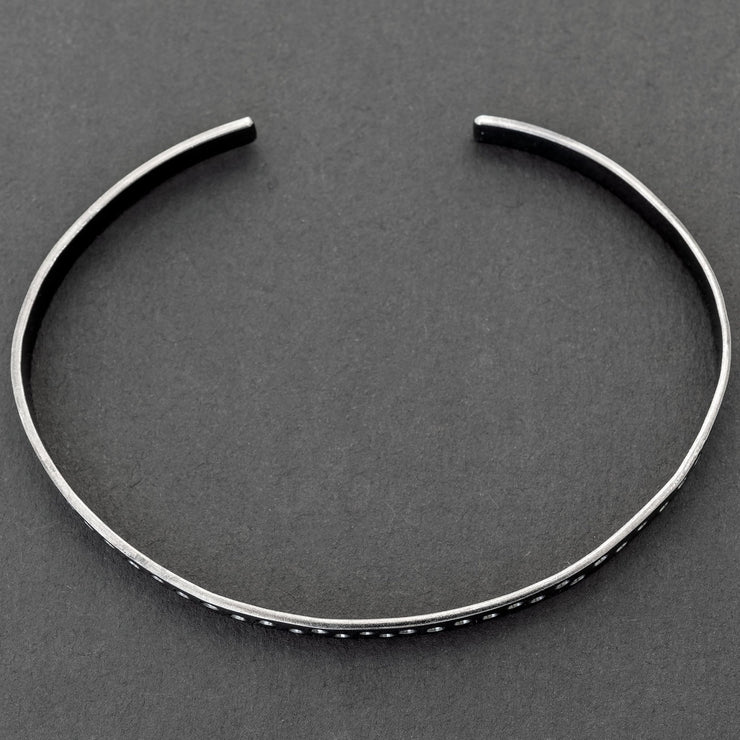 Χειροποίητο ανδρικό βραχιόλι βέργα από ασήμι 925 - κοσμήματα emmanuela